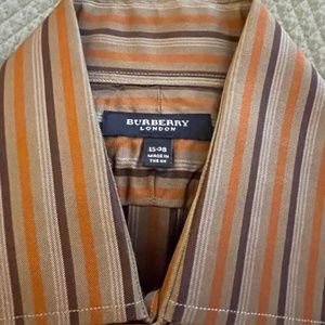 Burberry Mens Silk Shirt Made in the UK